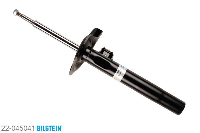 22-045041, Bilstein B4  Gas Schokdemper vooras rechts, BMW 7 (E38), "725 tds,  728 i,iL,  730 d,  730 i,iL,735 i,iL,  740 d,  740 i,iL,  750 i,iL", 12/1994-11/2001, with standard chassis, twin-tube, Standaard lengte, geschikt voor gebruik met verlagingsveren tot -30mm