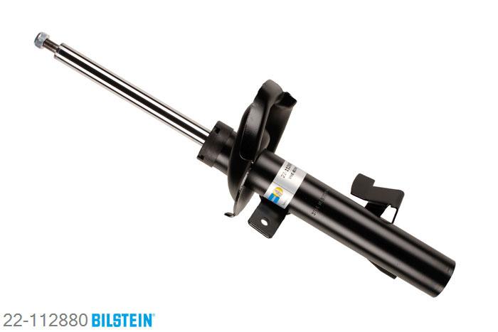 22-112880, Bilstein B4  Gas Schokdemper vooras rechts, Volvo C30, "1.6,  1.6 D,  1.6 D2,  1.8,  1.8 FlexFuel,2.0,  2.0 D,  2.0 FlexFuel,  2.4 D5,  2.4 i,D3,  D4,  D5,  T5", 10/2006-, Standaard lengte, geschikt voor gebruik met verlagingsveren tot -30mm