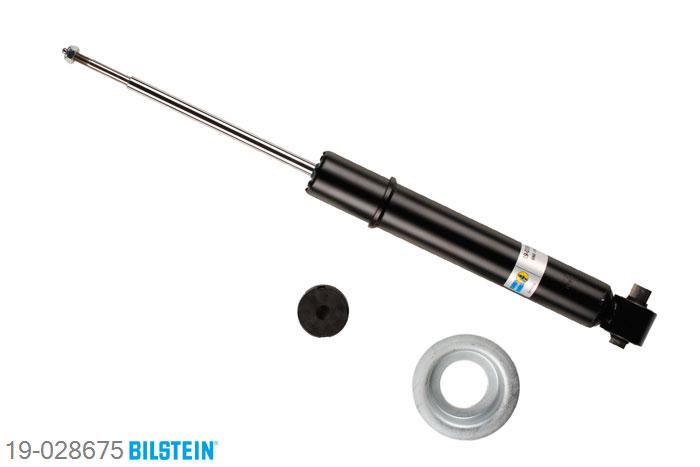 19-028675, Bilstein B4  Gas Schokdemper achteras, BMW 7 (E38), "725 tds,  728 i,iL,  730 d,  730 i,iL,735 i,iL,  740 d,  740 i,iL,  750 i,iL", 12/1994-11/2001, with standard chassis, twin-tube, Standaard lengte, geschikt voor gebruik met verlagingsveren tot -30mm