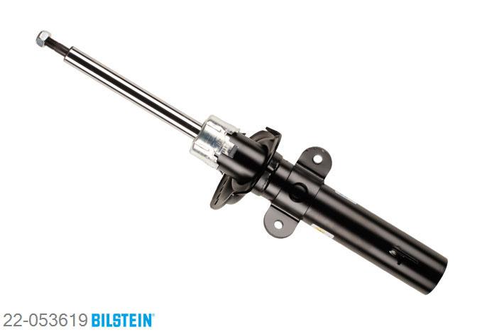 22-053619, Bilstein B4  Gas Schokdemper vooras, Jaguar X-TYPE (CF1), 2.0 D,  2.0 V6,  2.2 D,  2.5 V6,  3.0 V6, 06/2001-11/2009, with standard chassis, all-wheel drive, Standaard lengte, geschikt voor gebruik met verlagingsveren tot -30mm