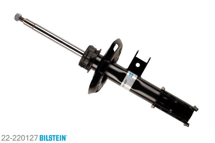 22-220127, Bilstein B4  Gas Schokdemper vooras rechts, Mercedes A-CLASS (W176), "A 180,  A 180 CDI,  A 200,  A 200 CDI,A 220 CDI,  A 250", 06/2012-, with standard chassis, Standaard lengte, geschikt voor gebruik met verlagingsveren tot -30mm