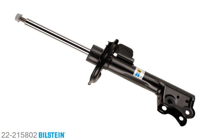 22-215802, Bilstein B4  Gas Schokdemper vooras, Mercedes A-CLASS (W169), "A 150,  A 160,  A 160 CDI,  A 170,  A 180,A 180 CDI,  A 200,  A 200 CDI,  A 200 TURBO", 09/2004-06/2012, with off-road suspension, mark: 484, 924, Standaard lengte, geschikt voor gebruik met verlagingsveren tot -30mm