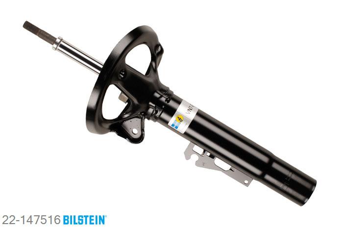 22-147516, Bilstein B4  Gas Schokdemper vooras links, Porsche 911 (997), "3.6 Carrera 4,  3.8 Carrera 4GTS,3.8 Carrera 4S,  3.8 Carrera S S4", 07/2004-, with sports suspension, without electronic suspension control, without PASM, Standaard lengte, geschikt voor gebruik met verlagingsveren tot -30mm