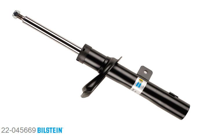 22-045669, Bilstein B4  Gas Schokdemper vooras rechts, Peugeot 306 Hatchback (7A, 7C, N3, N5), "1.4,  1.6,  1.8,  1.8 16V,  1.8 D,  1.9 D,1.9 DT,  2.0 HDI 90", 05/1993-05/2001, with standard chassis, Standaard lengte, geschikt voor gebruik met verlagingsveren tot -30mm
