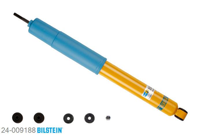 24-009188, Bilstein B6  Sport Schokdemper achteras, Opel MANTA A (58_, 59_), 1.2,  1.6,  1.6 S,  1.9 GT/E,  1.9 S, 09/1970-08/1975, Front axle charakteristic: 310/150 / Rear axle charakteristic: 98/36, Length: 652 mm, Standaard lengte, geschikt voor gebruik met verlagingsveren tot -40mm