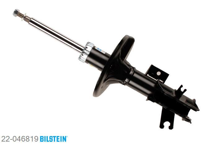 22-046819, Bilstein B4  Gas Schokdemper vooras links, Volvo S40 I (VS), "1.6,  1.8,  1.8 i,  1.9 DI,  1.9 T4,  1.9 TD,2.0,  2.0 T", 10/1997-12/2003, with standard chassis, Standaard lengte, geschikt voor gebruik met verlagingsveren tot -30mm