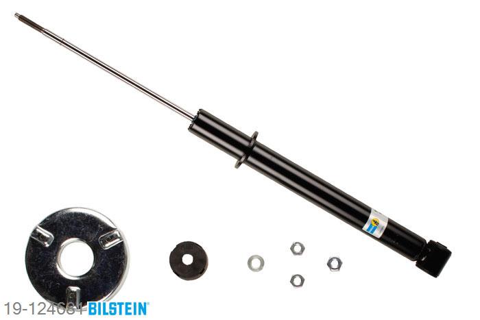 19-124681, Bilstein B4  Gas Schokdemper achteras, VW GOLF II (19E, 1G1), "1.0,  1.3,  1.3 CAT,  1.6,  1.6 D,  1.6 G,1.6 TD,  1.6 TD CL,  1.8,  1.8 i CAT,  2.0", 08/1983-07/1992, with off-road suspension, Standaard lengte, geschikt voor gebruik met verlagingsveren tot -30mm