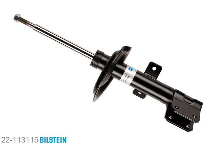 22-113115, Bilstein B4  Gas Schokdemper vooras, Citroen C4 Saloon, "1.6 16V,  1.6 HDi,  2.0 16V,  2.0 Flex,2.0 HDi", 07/2006-, with standard chassis, Standaard lengte, geschikt voor gebruik met verlagingsveren tot -30mm