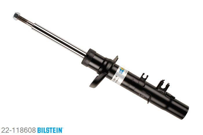 22-118608, Bilstein B4  Gas Schokdemper vooras links, Citroen C3 Pluriel (HB_), 1.4,  1.4 HDi,  1.6, 05/2003-, Standaard lengte, geschikt voor gebruik met verlagingsveren tot -30mm