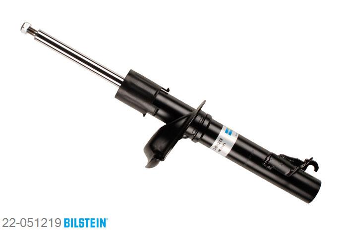 22-051219, Bilstein B4  Gas Schokdemper vooras rechts, Ford FOCUS Saloon (DFW), "1.4 16V,  1.6 16V,  1.8 16V,  1.8 TDCi,1.8 TDdi,  1.8 Turbo DI / TDDi,  2.0 16V", 02/1999-03/2005, Standaard lengte, geschikt voor gebruik met verlagingsveren tot -30mm