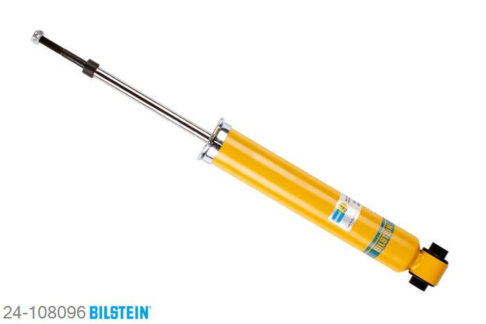 24-108096, Bilstein B6  Sport Schokdemper achteras, BMW 8 (E31), 840 Ci,  840 i,  850 Ci,  850 CSi, 04/1993-12/1999, disconect EDC, Standaard lengte, geschikt voor gebruik met verlagingsveren tot -40mm