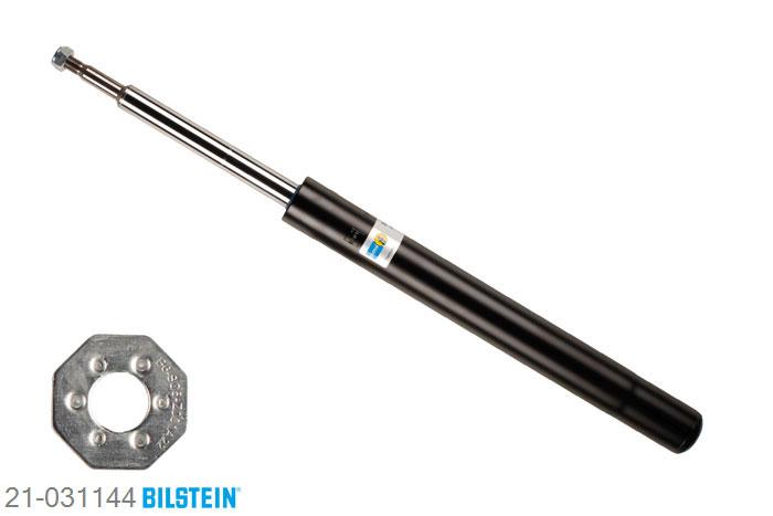 21-031144, Bilstein B4  Gas Schokdemper vooras, BMW 7 (E32), 730 i,iL,  735 i,iL, 09/1986-09/1994, without electronic suspension control, twin-tube / Rear axle without ride height adjustment, Standaard lengte, geschikt voor gebruik met verlagingsveren tot -30mm