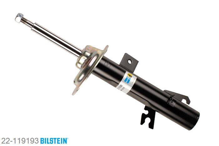 22-119193, Bilstein B4  Gas Schokdemper vooras rechts, Mini MINI (R50, R53), 1.4,  Cooper S,  One D,  Works, 03/2002-09/2006, mark: ex. JC Works GP, Standaard lengte, geschikt voor gebruik met verlagingsveren tot -30mm