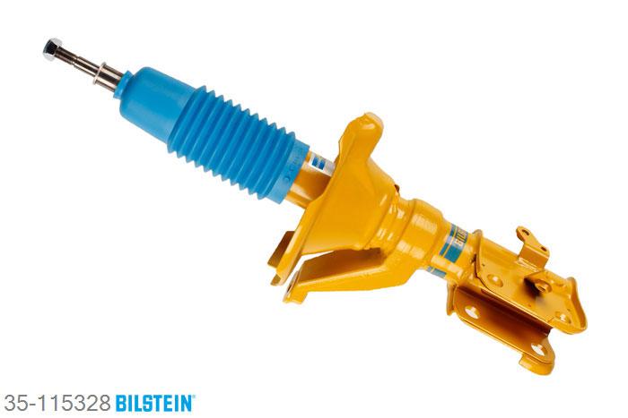 35-115328, Bilstein B8  Sprint - 20mm ingekorte sport Schokdemper vooras rechts, Honda CIVIC VII Saloon (EU), 1.2,  1.3 IMA,  1.4,  1.6,  1.7,  1.8,  2.0, 02/2001-09/2005, Front axle thread: M16 Geschikt voor gebruik met verlagingsveren tot -60mm