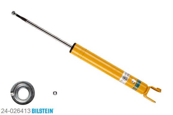 24-026413, Bilstein B6  Sport Schokdemper achteras, Ford FIESTA IV (JA_, JB_), "1.0 i,  1.25 i 16V,  1.3,  1.3 i,  1.4 i 16V,1.8 D", 08/1995-04/2000, Standaard lengte, geschikt voor gebruik met verlagingsveren tot -40mm