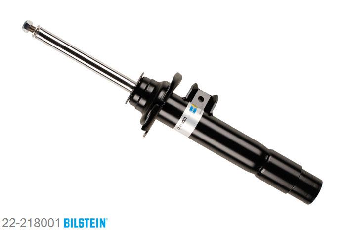 22-218001, Bilstein B4  Gas Schokdemper vooras, BMW 1 (F21), "114 d,  114 i,  116 d,  116 i,  118 d,  118 i,
120 d,  125 d,  125 i,  M 135 i", 12/2011-, with M-technics, without electronic suspension control, with sports suspension, Standaard lengte, geschikt voor gebruik met verlagingsveren tot -30mm