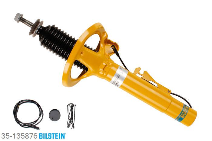 35-135876, Bilstein B6  Damptronic Schokdemper vooras rechts, Porsche 911 (997), "3.6 Carrera 4,  3.6 Turbo,  3.8 Carrera 4GTS,3.8 Carrera 4S,  3.8 Carrera S S4,3.8 Turbo,  3.8 Turbo S", 07/2004-, with electronic suspension control, Standaard lengte, geschikt voor gebruik met verlagingsveren tot -40mm