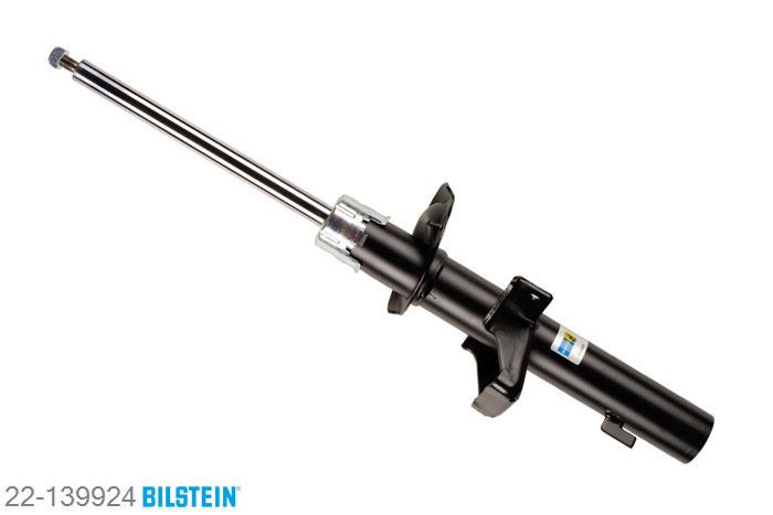 22-139924, Bilstein B4  Gas Schokdemper achteras, Ford MONDEO III (B5Y), "1.8 16V,  1.8 SCi,  2.0 16V,2.0 16V DI / TDDi,  2.0 16V TDDi / TDCi,2.0 TDCi,  2.2 TDCi,  2.5 V6 24V,3.0 V6 24V", 11/2000-08/2007, with standard chassis, Standaard lengte, geschikt voor gebruik met verlagingsveren tot -30mm