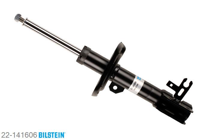 22-141606, Bilstein B4  Gas Schokdemper vooras rechts, Opel ASTRA H TwinTop, 1.6,  1.6 Turbo,  1.8,  1.9 CDTi,  2.0 Turbo, 09/2005-, without electronic suspension control, without IDS+ suspension, Standaard lengte, geschikt voor gebruik met verlagingsveren tot -30mm