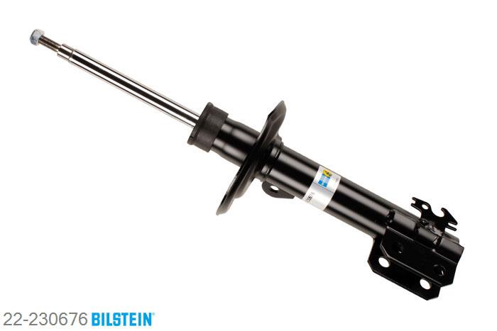 22-230676, Bilstein B4  Gas Schokdemper vooras links, Toyota YARIS (_P13_), 1.0,  1.3,  1.3 VVT-i,  1.4 D-4D,  1.5, 12/2010-, with off-road suspension, with standard chassis, Standaard lengte, geschikt voor gebruik met verlagingsveren tot -30mm