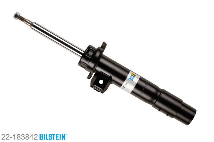 22-183842, Bilstein B4  Gas Schokdemper vooras links, BMW X1 (E84), "xDrive 20 d,  xDrive 25 d,  xDrive18d,xDrive20d,  xDrive20i,  xDrive23d,xDrive25i,  xDrive28i", 03/2009-, Standaard lengte, geschikt voor gebruik met verlagingsveren tot -30mm