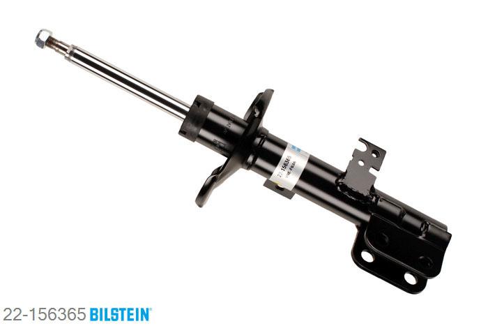 22-156365, Bilstein B4  Gas Schokdemper vooras rechts, Toyota AVENSIS (T25), "1.6 VVT-i,  1.8,  2.0,  2.0 D-4D,  2.2 D-4D,2.2 D-CAT,  2.2 TD,  2.4", 04/2003-11/2008, Standaard lengte, geschikt voor gebruik met verlagingsveren tot -30mm