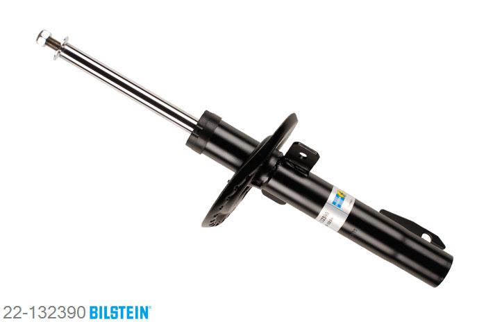 22-132390, Bilstein B4  Gas Schokdemper vooras, Renault MEGANE II Estate (KM0/1_), "1.4,  1.5 dCi,  1.6,  1.6 16V,  1.6 Flex-Fuel,1.9 dCi,  2.0,  2.0 dCi", 08/2003-, Standaard lengte, geschikt voor gebruik met verlagingsveren tot -30mm