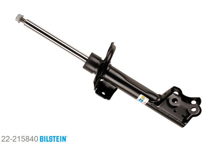 22-215840, Bilstein B4  Gas Schokdemper vooras, Mercedes B-CLASS (W245), "B 150,  B 160,  B 170,  B 170 NGT,  B 180,B 180 CDI,  B 180 NGT,  B 200,  B 200 CDI,B 200 TURBO", 03/2005-11/2011, with sports suspension, Standaard lengte, geschikt voor gebruik met verlagingsveren tot -30mm