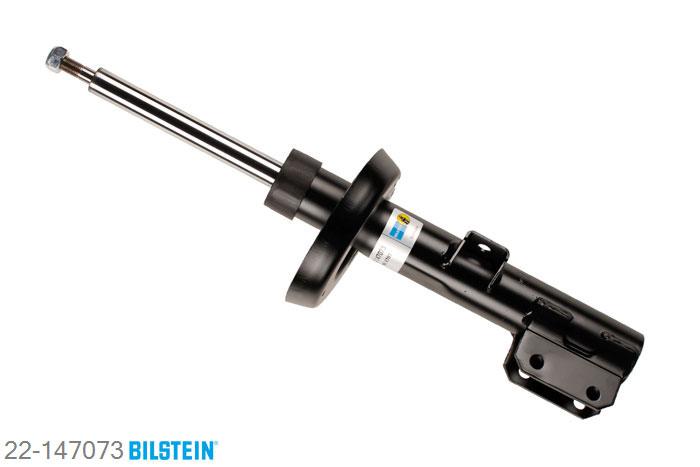 22-147073, Bilstein B4  Gas Schokdemper vooras, Saab 9-5 Estate (YS3E), 2.0 t,  2.3 t,  2.3 Turbo,  3.0 TiD,  3.0 V6t, 10/1998-, -> CH.Nr.: YSEES55CD1, with standard chassis / Front axle fixing hole pitches 58 mm, Standaard lengte, geschikt voor gebruik met verlagingsveren tot -30mm