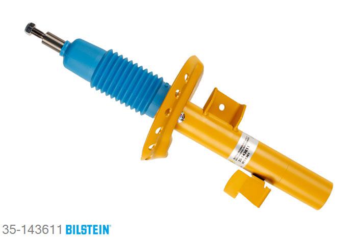 35-143611, Bilstein B8  Sprint - 20mm ingekorte sport Schokdemper vooras links, Volvo V60, "1.6 DRIVe,  2.0 T,  2.4 D5,  D3,  D5,  T3,  T4,T4F,  T5", 09/2010-, without ride height adjustment Geschikt voor gebruik met verlagingsveren tot -60mm