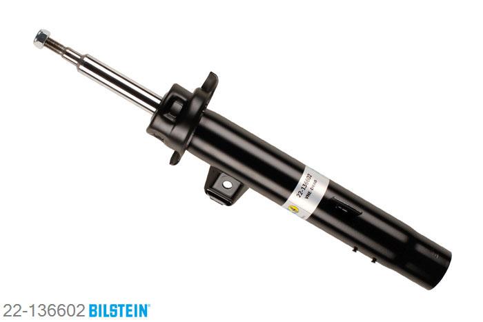 22-136602, Bilstein B4  Gas Schokdemper vooras links, BMW 3 Coupe (E92), "2.0,  2.5,  3.0,  316 i,  318i,  320 i,  320d,320i,  325d,  325i,  330d,  330i,  335d,335i", 09/2006-, with sports suspension, Standaard lengte, geschikt voor gebruik met verlagingsveren tot -30mm