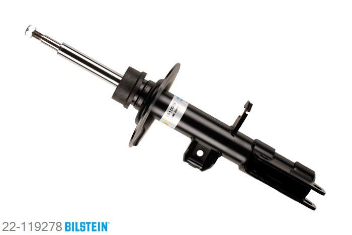 22-119278, Bilstein B4  Gas Schokdemper vooras links, BMW X5 (E53), "3.0 d,  3.0 d All-wheel Drive,  3.0 i,  4.4 i,4.6 is,  4.8 is", 05/2000-, with standard chassis, with sports suspension, without ride height adjustment, with ride height adjustment / Front axle without pneumatic suspension, Standaard lengte, geschikt voor gebruik met verlagingsveren tot -30mm