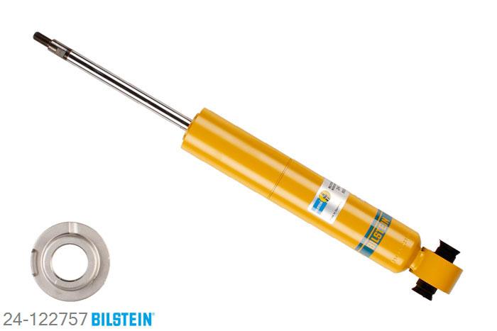24-122757, Bilstein B6  Sport Schokdemper achteras, Peugeot 407 (6D_), "1.6 HDi 110,  1.8,  1.8 16V,  2.0,  2.0 16V,2.0 HDi,  2.0 HDi 135,  2.2,  2.2 16V,2.2 HDi 170,  2.7 HDi,  3.0", 05/2004-, without electronic suspension control, Standaard lengte, geschikt voor gebruik met verlagingsveren tot -40mm