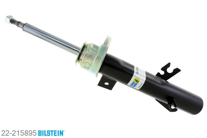 22-215895, Bilstein B4  Gas Schokdemper vooras links, Mini MINI (R50, R53), "1.6,  Cooper,  Cooper D,  Cooper S,  Cooper SD,John Cooper Works,  One,  One D", 03/2006-, with sports suspension, Standaard lengte, geschikt voor gebruik met verlagingsveren tot -30mm