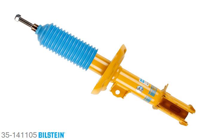 35-141105, Bilstein B8  Sprint - 20mm ingekorte sport Schokdemper vooras rechts, Opel TIGRA TwinTop, 1.3 CDTI,  1.4,  1.8, 06/2004-, with standard chassis / Rear axle thread: M10 Geschikt voor gebruik met verlagingsveren tot -60mm