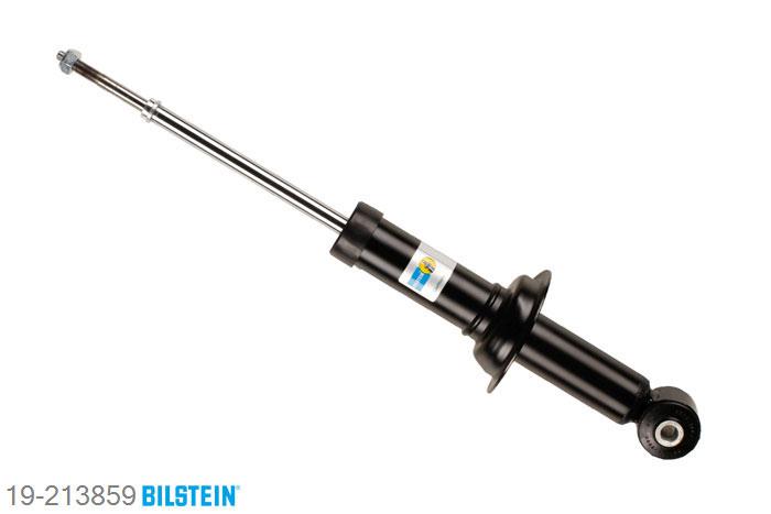 19-213859, Bilstein B4  Gas Schokdemper achteras, Mitsubishi LANCER SPORTBACK (CX_A), "1.5,  1.5 Bifuel,  1.6,  1.8,  1.8 Bifuel,1.8 DI-D,  1.8 Flex,  2.0 DI-D,  2.0 i,2.4 i", 10/2007-, rim: 16'', Standaard lengte, geschikt voor gebruik met verlagingsveren tot -30mm
