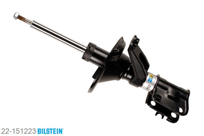 22-151223, Bilstein B4  Gas Schokdemper vooras links, Honda CIVIC VII Hatchback (EU, EP, ES), "1.6 i,  1.7,  1.7 CTDi,  2.0 i Sport,2.0 Type-R", 01/2000-09/2005, Front axle thread: M16, Standaard lengte, geschikt voor gebruik met verlagingsveren tot -30mm