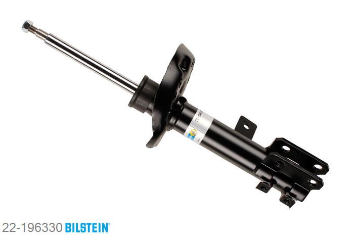 22-196330, Bilstein B4  Gas Schokdemper vooras links, Hyundai i30, 1.4,  1.6,  1.6 CRDi,  2.0,  2.0 CRDi, 10/2007-11/2011, with standard chassis, Standaard lengte, geschikt voor gebruik met verlagingsveren tot -30mm