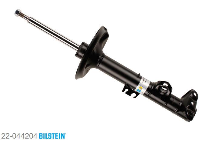 22-044204, Bilstein B4  Gas Schokdemper vooras rechts, BMW 3 Convertible (E36), 318 i,  320 i,  323 i 2.5,  325 i,  328 i, 03/1993-04/1999, with standard chassis, Standaard lengte, geschikt voor gebruik met verlagingsveren tot -30mm