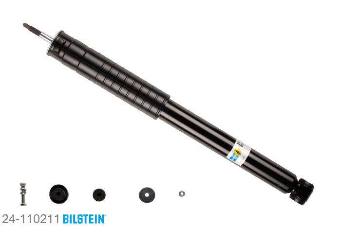 24-110211, Bilstein B4  Gas Schokdemper achteras, Mercedes B-CLASS (W245), "B 150,  B 160,  B 170,  B 170 NGT,  B 180,B 180 CDI,  B 180 NGT,  B 200,  B 200 CDI,B 200 TURBO", 03/2005-11/2011, with sports suspension, Standaard lengte, geschikt voor gebruik met verlagingsveren tot -30mm