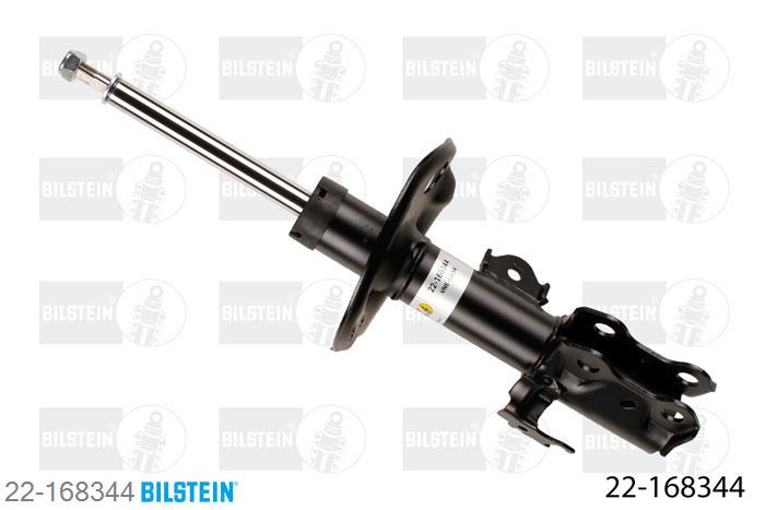 22-168344, Bilstein B4  Gas Schokdemper vooras rechts, Toyota AURIS, "1.33 Dual-VVTi,  1.4 D-4D,  1.4 VVTi,  1.6,1.6 VVTi,  1.8,  1.8 VVTi,  2.0 D-4D,2.2 D", 03/2007-, with standard chassis, Standaard lengte, geschikt voor gebruik met verlagingsveren tot -30mm