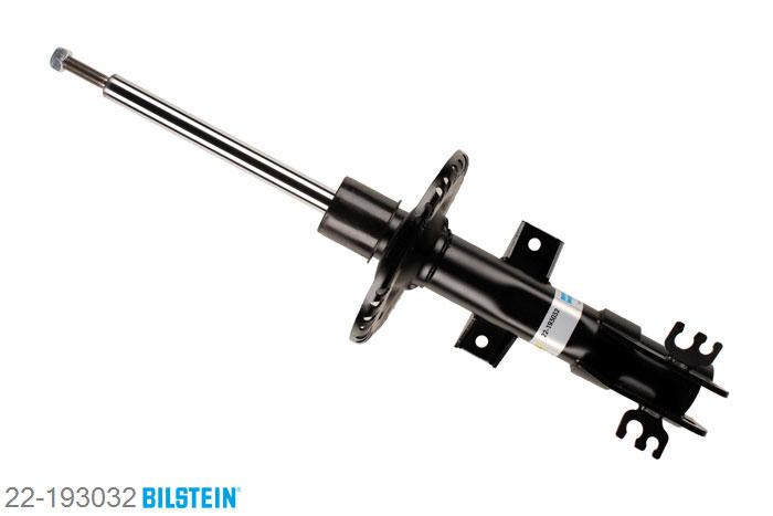 22-193032, Bilstein B4  Gas Schokdemper vooras, VW TRANSPORTER V Box (7HA, 7HH, 7EA, 7EH), "1.9 TDI,  2.0,  2.0 BiTDI,  2.0 BiTDI 4motion,2.0 TDI,  2.0 TDI 4motion,  2.0 TSI,2.0 TSI 4motion,  2.5 TDI,  2.5 TDI 4motion,3.2 4motion,  3.2 V6", 02/2004-, with off-road suspension, equipment: 1BH, Standaard lengte, geschikt voor gebruik met verlagingsveren tot -30mm