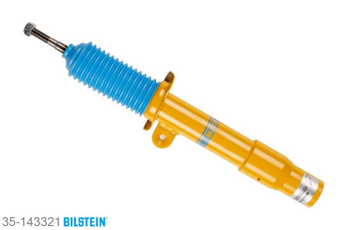 35-143321, Bilstein B6  Sport Schokdemper vooras links, BMW 3 (E90), M3, 03/2007-12/2011, with electronic suspension control, with EDC, Only in connection with 50-174546, Standaard lengte, geschikt voor gebruik met verlagingsveren tot -40mm
