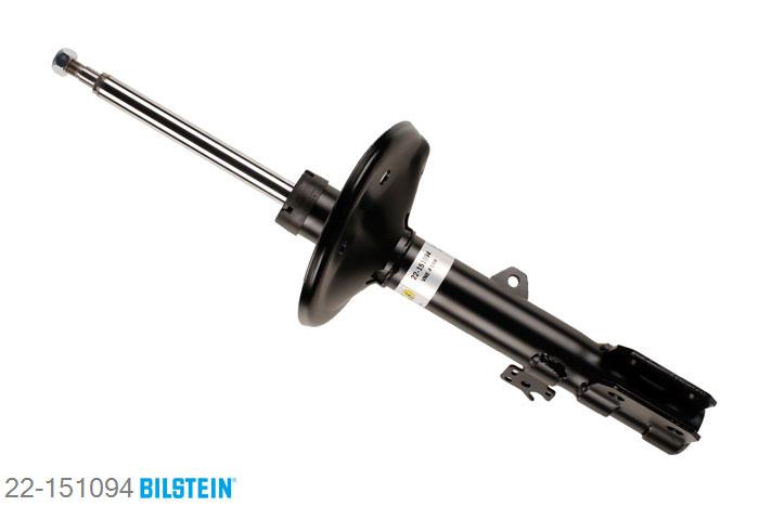 22-151094, Bilstein B4  Gas Schokdemper vooras links, Toyota RAV 4 II (XA2), "1.8 VVTi,  2.0 D-4D 4WD,  2.0 VVTi 4WD,2.4 VVTi,  2.4 VVTi 4x4", 06/2000-11/2005, Standaard lengte, geschikt voor gebruik met verlagingsveren tot -30mm