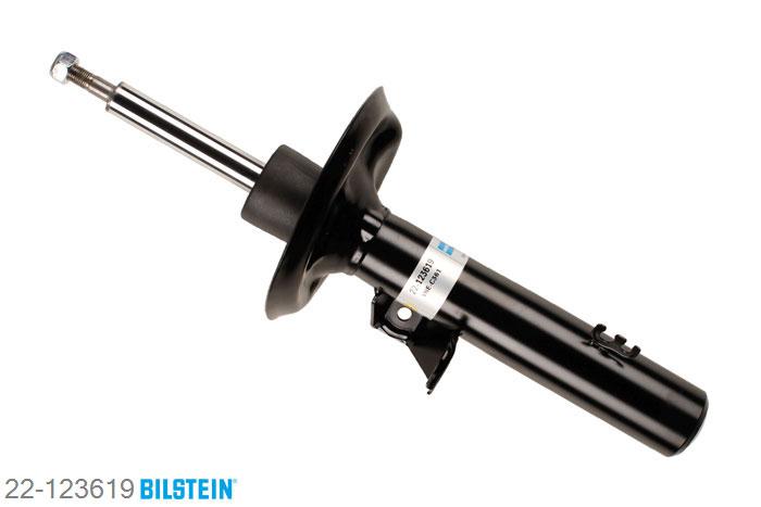 22-123619, Bilstein B4  Gas Schokdemper vooras rechts, BMW X3 (E83), "2.0 d,  2.0 i,  2.5 i,  2.5 si,  3.0 d,  3.0 i,3.0 sd,  3.0 si,  xDrive18d,  xDrive20d,xDrive20i,  xDrive25i,  xDrive30d,xDrive30i,  xDrive35d", 01/2004-, with standard chassis, Standaard lengte, geschikt voor gebruik met verlagingsveren tot -30mm