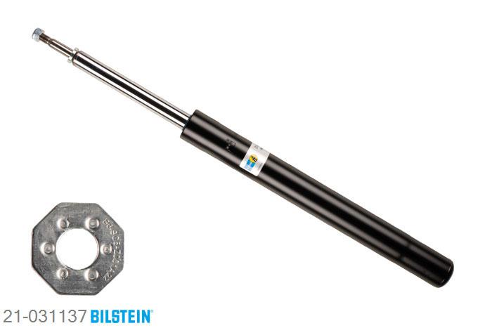 21-031137, Bilstein B4  Gas Schokdemper vooras, BMW 7 (E32), 730 i,iL,  735 i,iL, 09/1986-09/1994, without electronic suspension control, twin-tube / Rear axle without ride height adjustment, Standaard lengte, geschikt voor gebruik met verlagingsveren tot -30mm