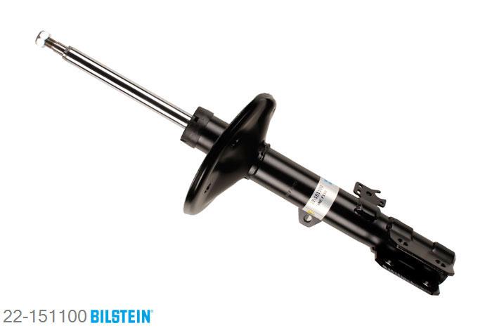 22-151100, Bilstein B4  Gas Schokdemper vooras rechts, Toyota RAV 4 II (XA2), "1.8 VVTi,  2.0 D-4D 4WD,  2.0 VVTi 4WD,2.4 VVTi,  2.4 VVTi 4x4", 06/2000-11/2005, Standaard lengte, geschikt voor gebruik met verlagingsveren tot -30mm