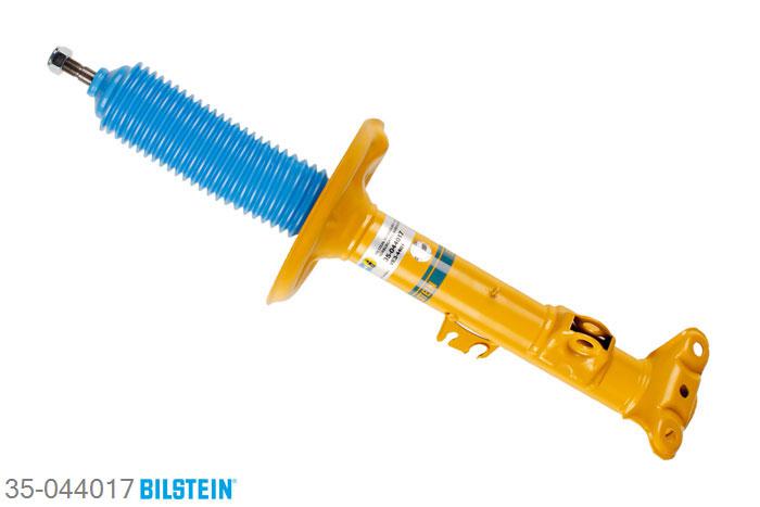 35-044017, Bilstein B6  Sport Schokdemper vooras rechts, BMW 3 Compact (E36), 316 g,  316 i,  318 tds,  318 ti,  323 ti, 07/1995-08/2000, with standard chassis / Front axle mono-tube, Standaard lengte, geschikt voor gebruik met verlagingsveren tot -40mm