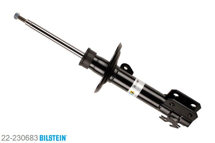 22-230683, Bilstein B4  Gas Schokdemper vooras rechts, Toyota YARIS (_P13_), 1.0,  1.3,  1.3 VVT-i,  1.4 D-4D,  1.5, 12/2010-, with off-road suspension, with standard chassis, Standaard lengte, geschikt voor gebruik met verlagingsveren tot -30mm