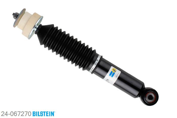 24-067270, Bilstein B4  Gas Schokdemper achteras, Jaguar XK 8 Convertible (QDV), 4.0,  4.2, 03/1996-07/2005, without electronic suspension control, Standaard lengte, geschikt voor gebruik met verlagingsveren tot -30mm